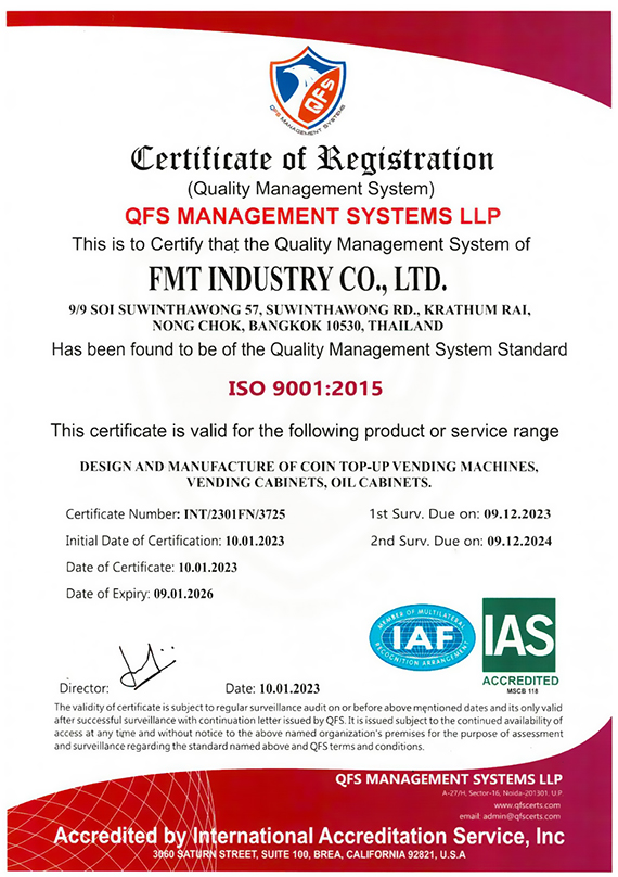 ISO9001:2015 Certificate